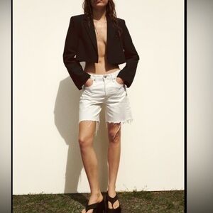 Black Cropped Blazer